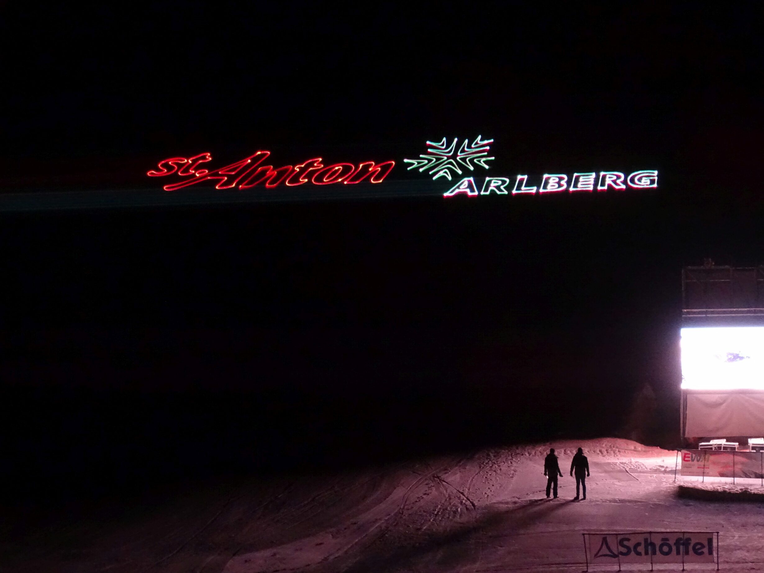 Sankt Anton Laserprojektion